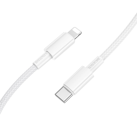 Кабель Lightning -TypeC BOROFONE BX117 PD 27W (белый) 1м
