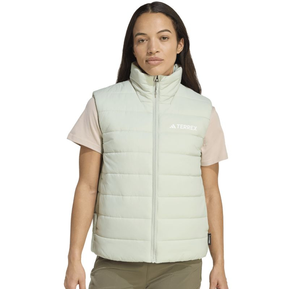 Женская теннисная жилетка Adidas Terrex Multi Essentials Climawarm Insulated - halogen green