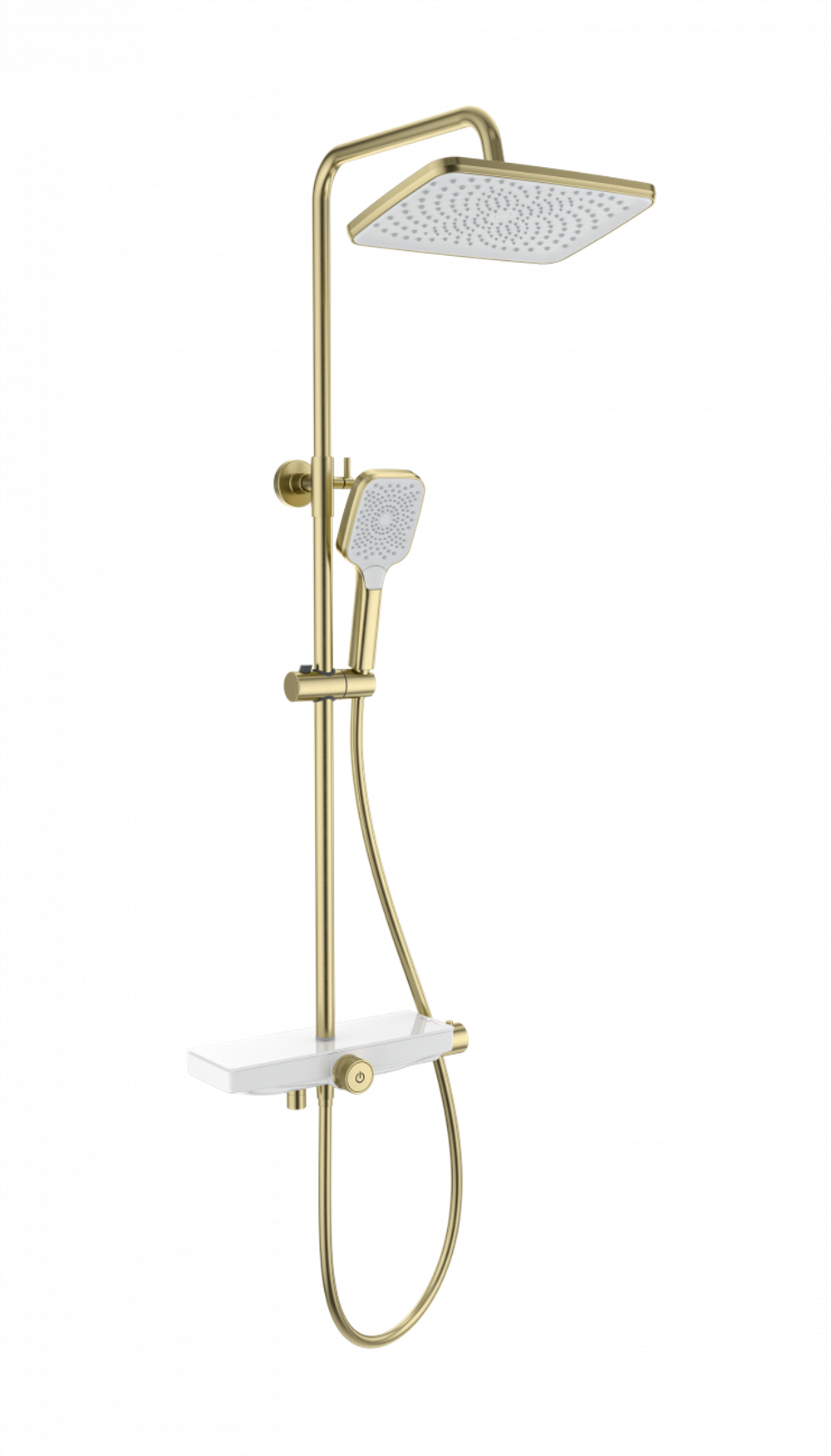 Душевая система с термостатом WONZON & WOGHAND ThermoKlick, Брашированное золото (WW-B3098-A-BG)