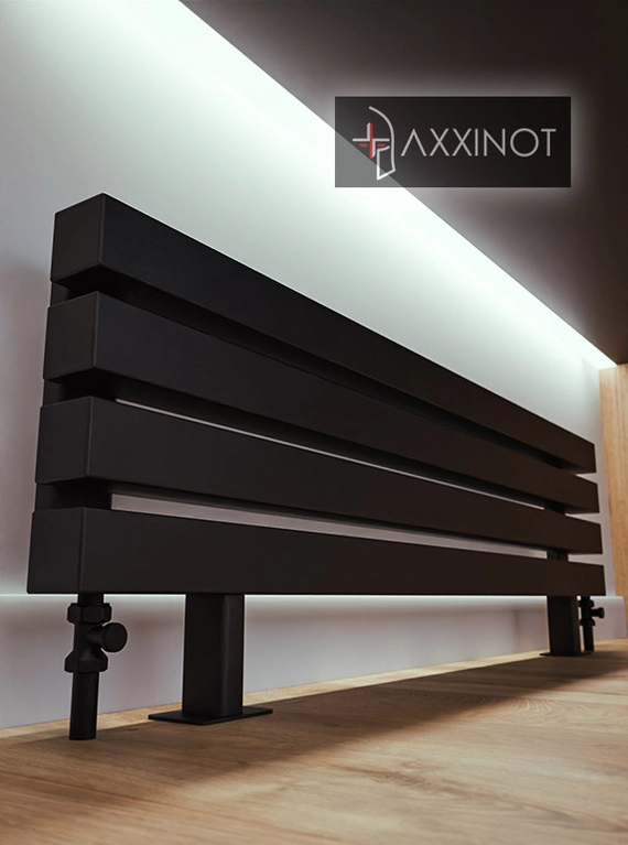 Axxinot Verde ZN 2500 - напольный трубчатый радиатор шириной 2500 мм