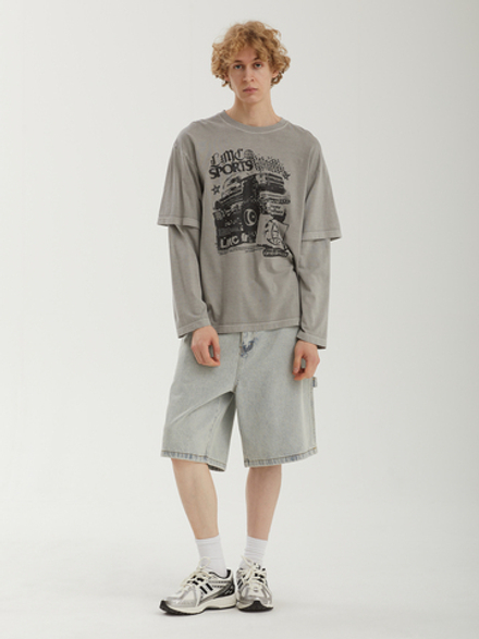 Мужской Лонгслив Overdyed Layered