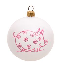 Элита НФШ-1591/2 Ел.украшение Шар «Свинка Ромашка» 85 мм