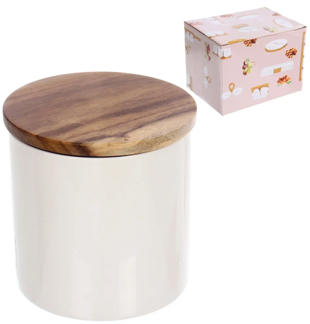 Банка для хранения керамическая «White magic» 500мл 10*10,5см