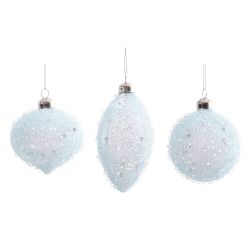GAEM Украшение новогоднее "Шар/Капля/Сосулька", L6 W6 H13,5 см, 3в.