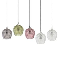 Светильник подвесной каскадный Aurora, 110х18 см, сливовый/зеленый/серый