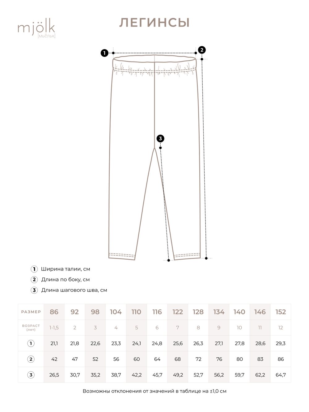 Легинсы Mjölk Бантики
