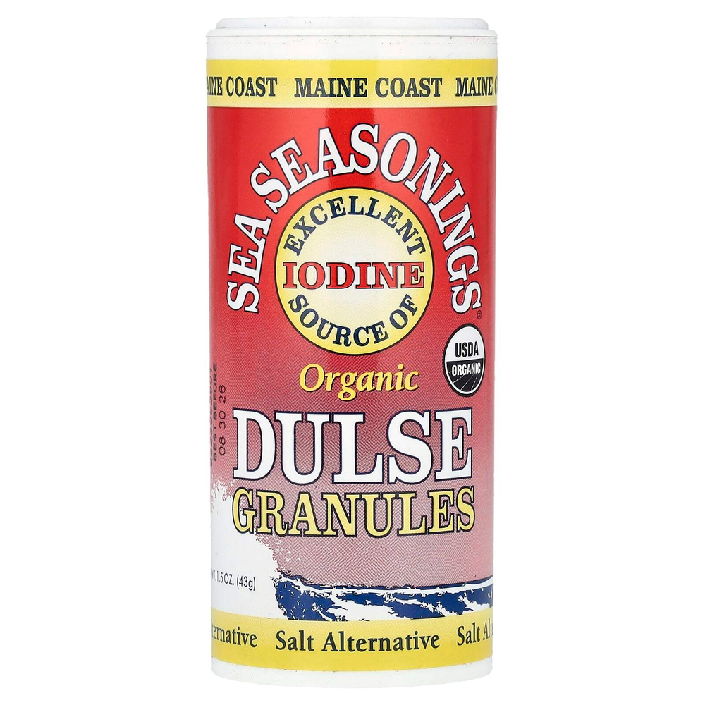 Maine Coast Sea Vegetables, Organic, Sea Seasonings, дульсе в гранулах, 43 г (1,5 унции)