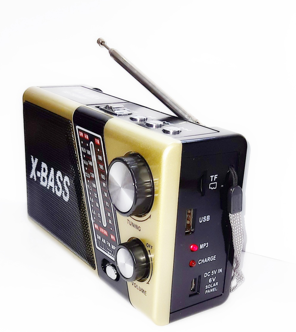 Радиоприемник Waxiba XB-752URT (FM/USB/TF) фонарик