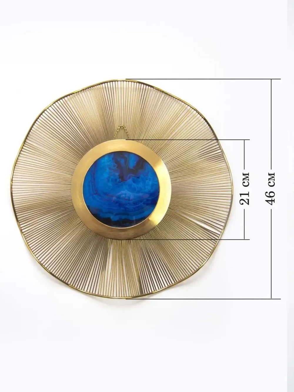 Металлический декор "Голубая планета"