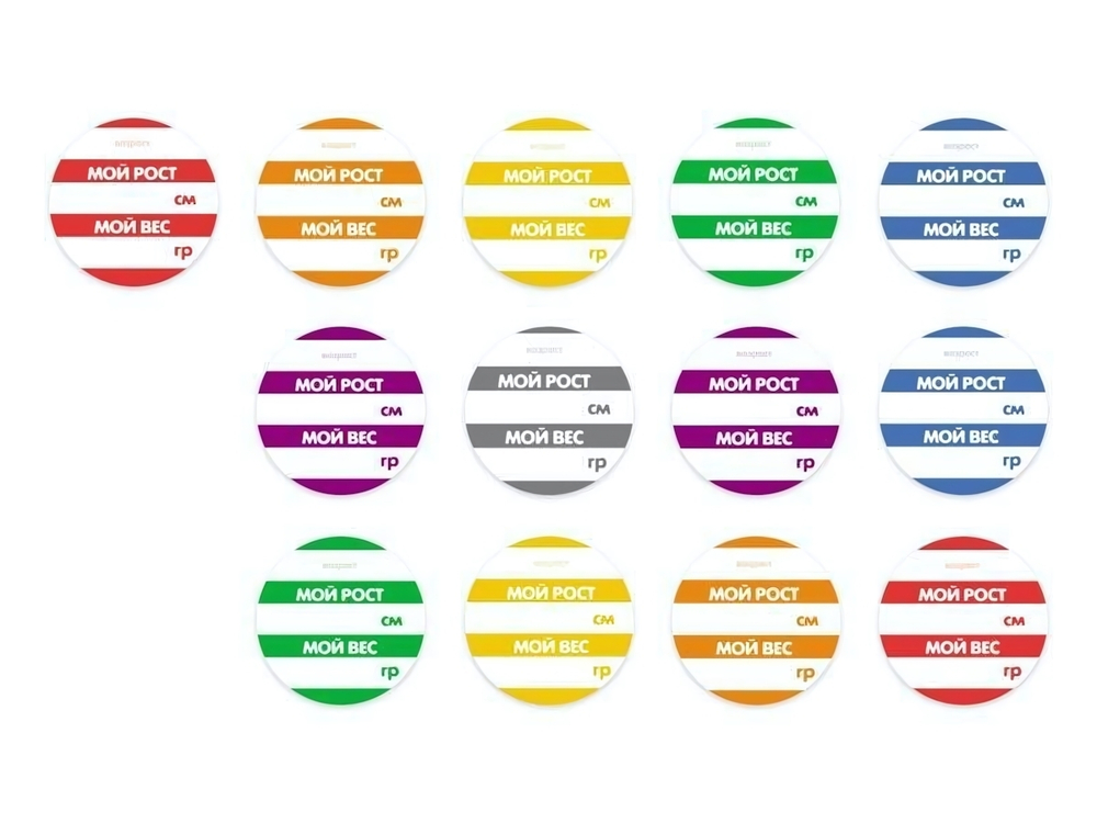 Набор стикеров унисекс "Метрика на каждый месяц" (Stick'n Click)