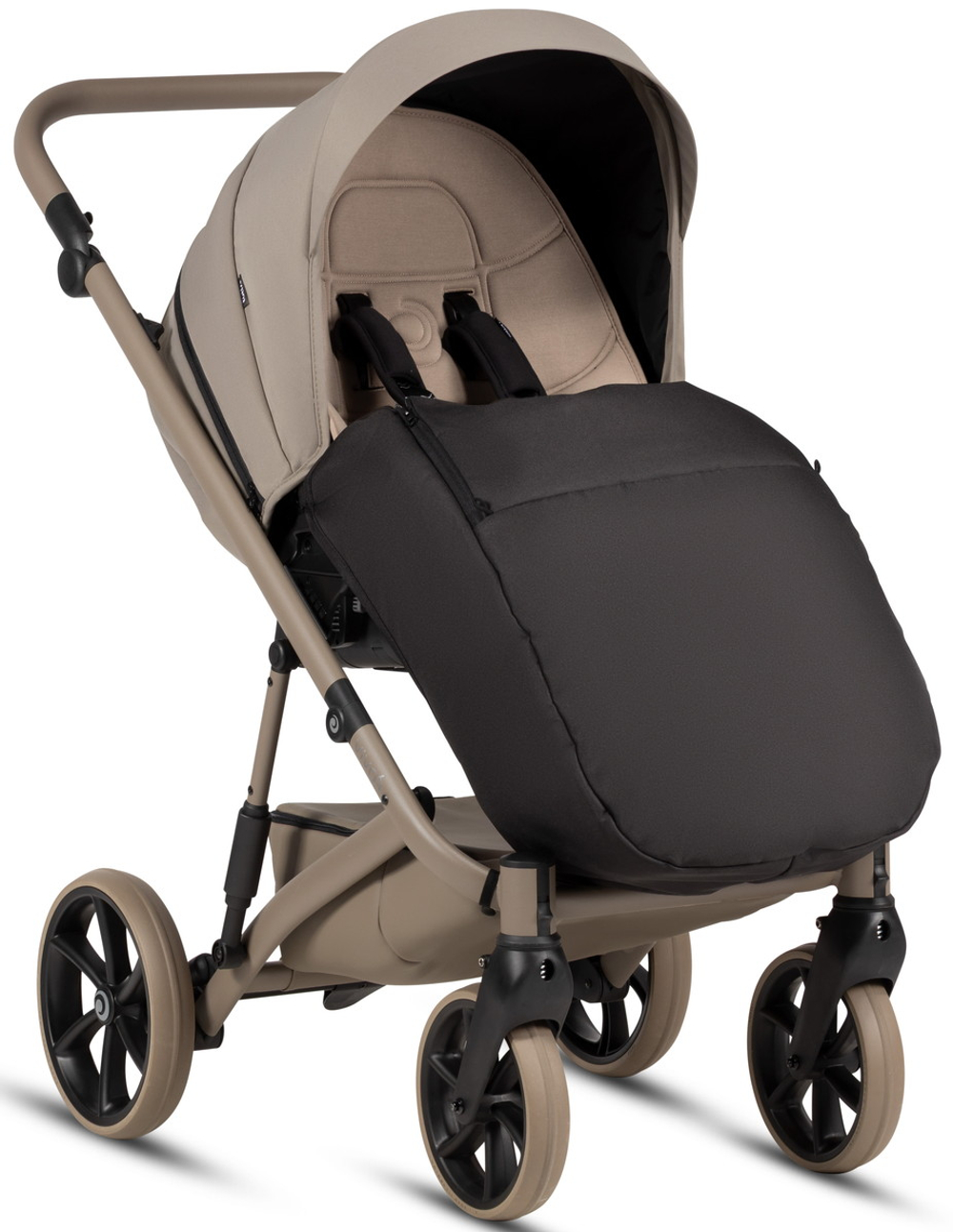 Детская коляска Tutis Viva 6 Plus Essential 3 в 1 с автокреслом Elo Lux EduSky Black 1612068 Warm Grey