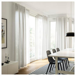 IKEA HANNALILL  (ИКЕА ХАННАЛИЛЛ)  -  Штора, 2 шт, бежевый, 145x250 см