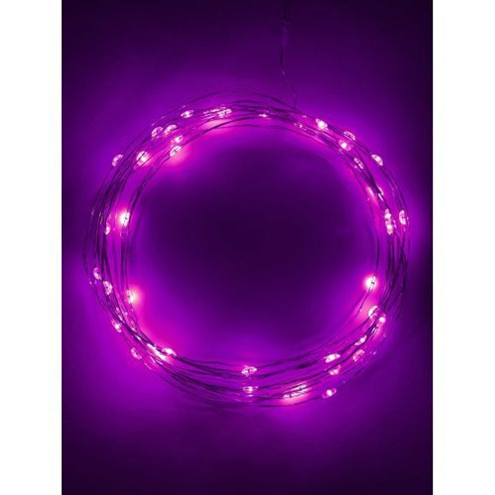 Гирлянда светодиодная "Нить" 5м 50LED сирен. свет АА ЭРА Б0047961