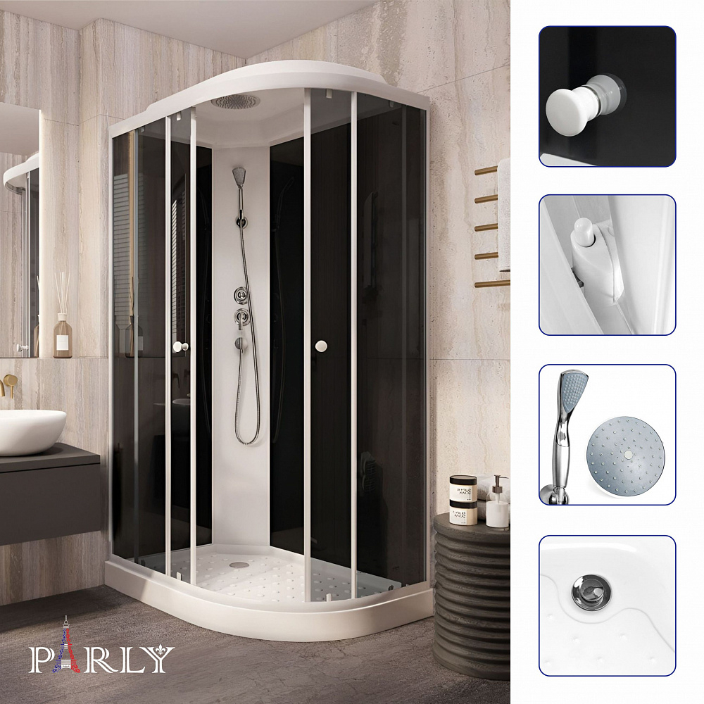 Душевая кабина PARLY EC1231L (120х80х210)