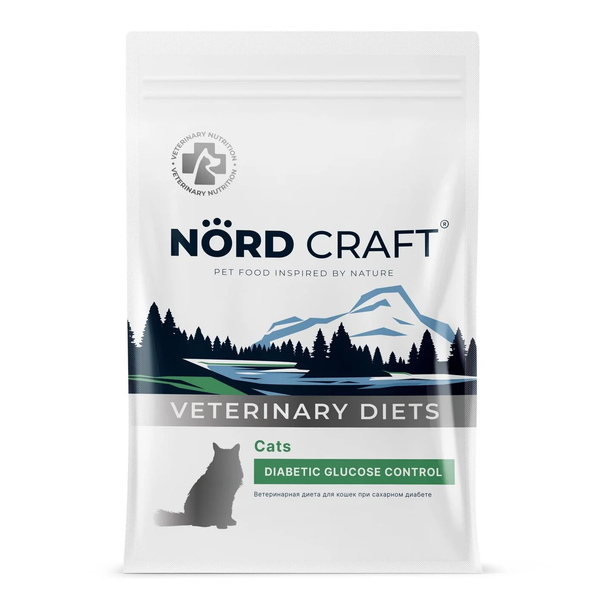 Сухой корм Nord Craft Cats Diabetic glucose control для кошек при сахарном диабете