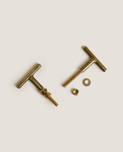 Мебельная ручка Zara Home, 3х4х1 см, 2 шт., 9552/555