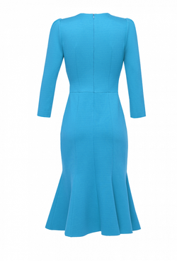 Трикотажное платье - годе морская волна 01-06-21 manito