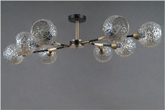 40253MD/8 MBK+AB (1) Люстра (NW)