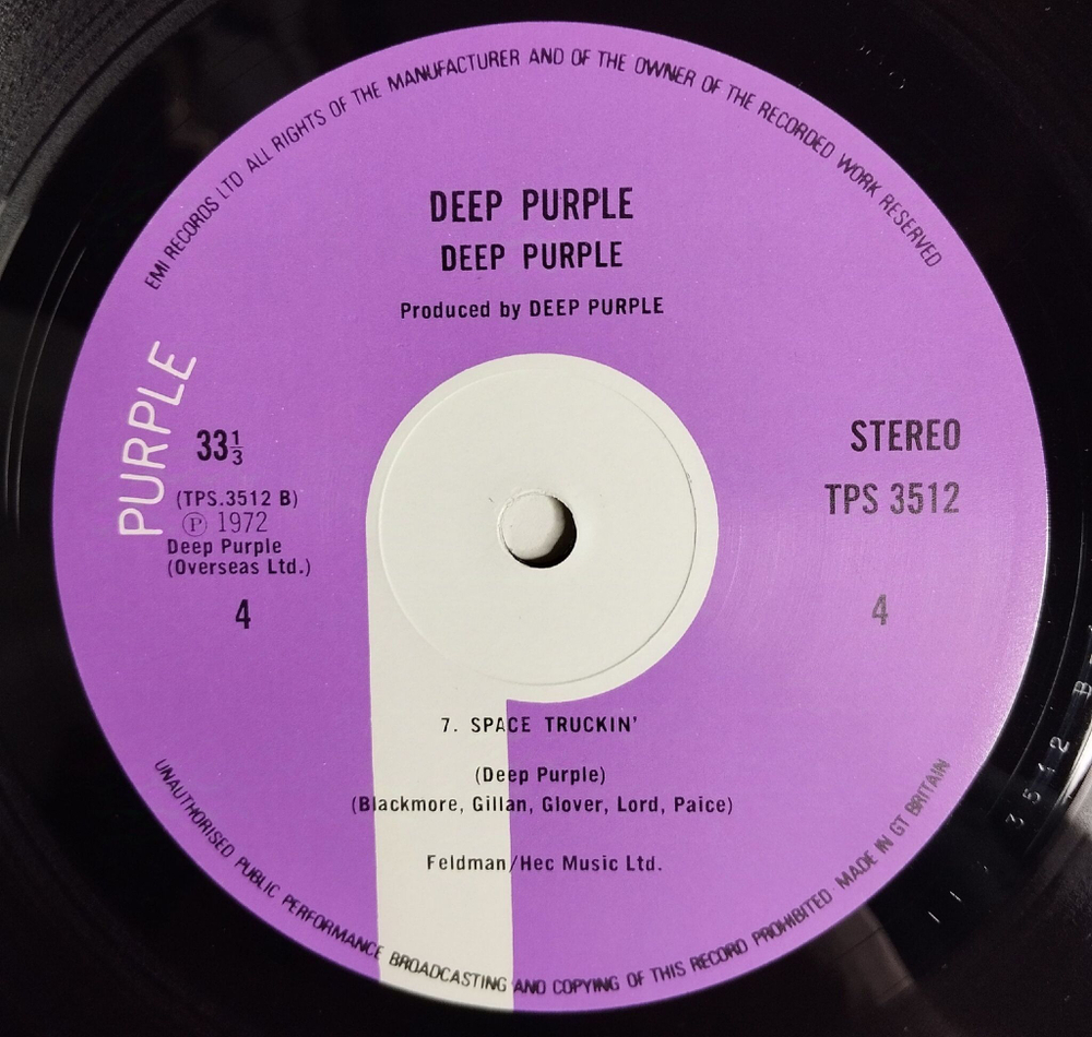 Винтажная виниловая пластинка LP Deep Purple Made In Japan (UK 1972)