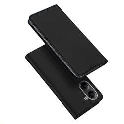 Чехол книжка из PU кожи черного цвета от Dux Ducis для Xiaomi Redmi Turbo 4 и Poco X7 Pro, серия Skin Pro Series Case