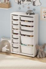 Стеллаж с ящиками RUYA - белый