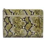 Dries Van Noten animal-print leather laptop case