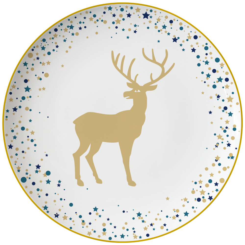 Десертная тарелка First Lady "Зимняя сказка"