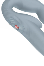 Серый безремневой страпон Share Vibe Pro (Цвет: серый)