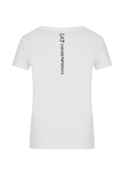 Женская теннисная футболка EA7 Woman Jersey T-Shirt - white