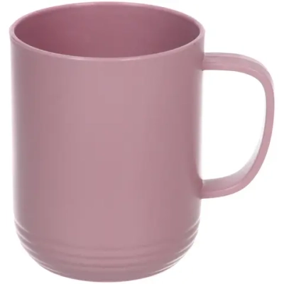 Кружка пластиковая 330мл «SEGRETO» 8,5*10,5см матовая пыльная роза