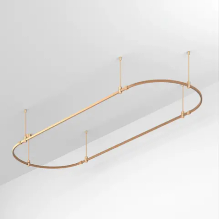 Основание ART-APRIORI-OVAL-ROD-400-3000x1000 (GD) (Arlight, IP20 Металл, 3 года) 048503