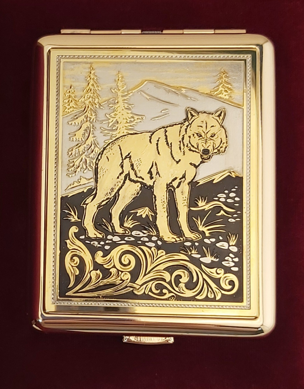 Портсигар "Волк" №1