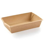 Контейнер бумажный ЛЗ 800 Kraft 200x120x55 мм 800 мл 1/300