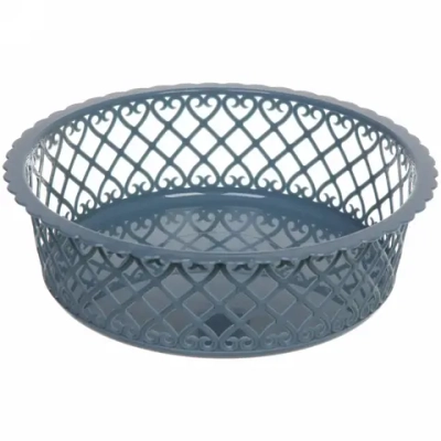 Сухарница пластиковая «Астория» 21*6,5см, синяя пыль