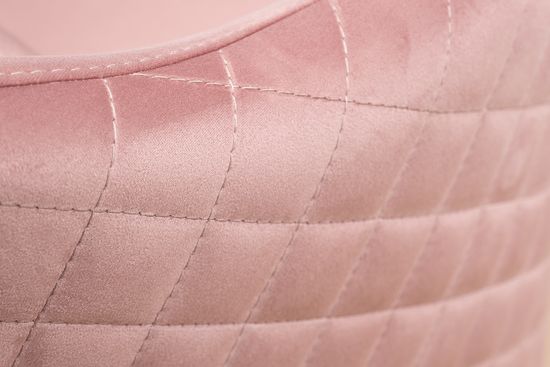 Кресло Verona/VD вращающееся, велюр розовый Colt007-ROS/хром 70*77*80см