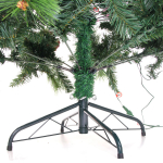 Елка светодиодная «Лесная метель» 240 см, ПВХ+леска (шишки и напыление) 1511 веток, 310 ламп LED,Теплый белый