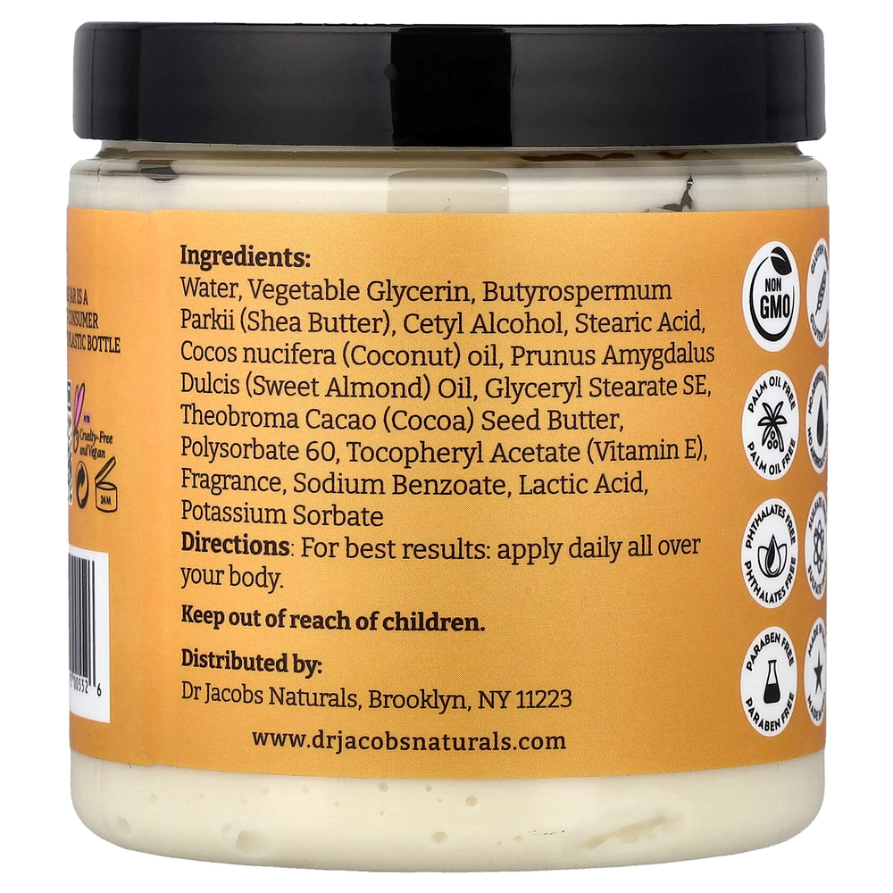 Dr. Jacobs Naturals, масло для тела с растительным маслом из ши, миндаль, 226 г (8 унций)
