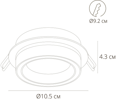 Встраиваемый светильник Arte Lamp ATIK A4513PL-1WH