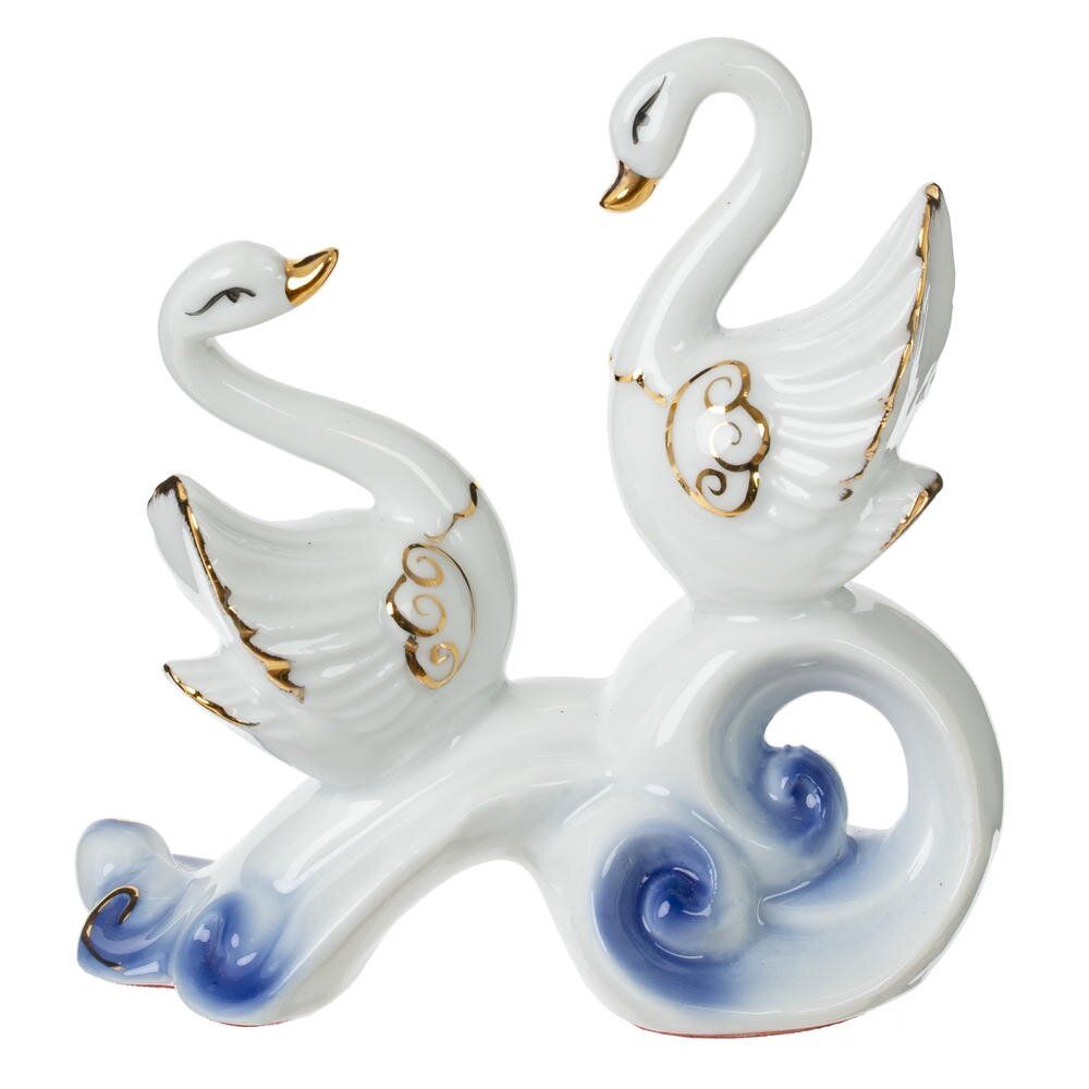 GAEM Фигурка декоративная "Лебеди", L11,5 W6,5 H10,5 см