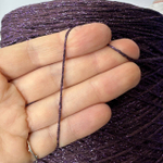 COTTON LUREX; 95% хлопок, 5% люрекс; 400м/100гр; Шнурок; цвет: нить «баклажан», люрекс фуксия