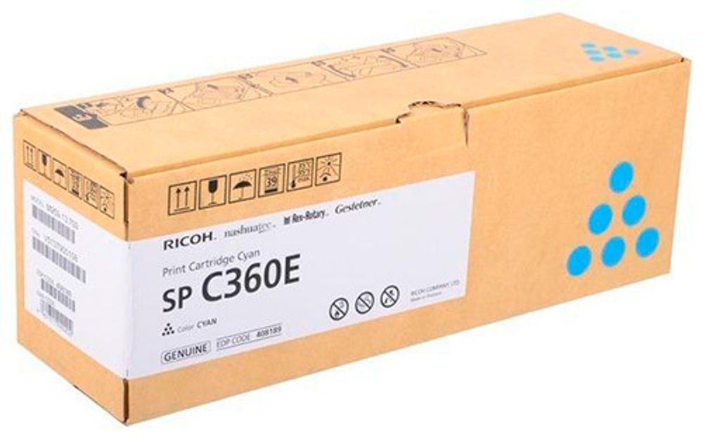 Принт-картридж Ricoh тип SP C360E для SP C360/C361 голубой (408189)