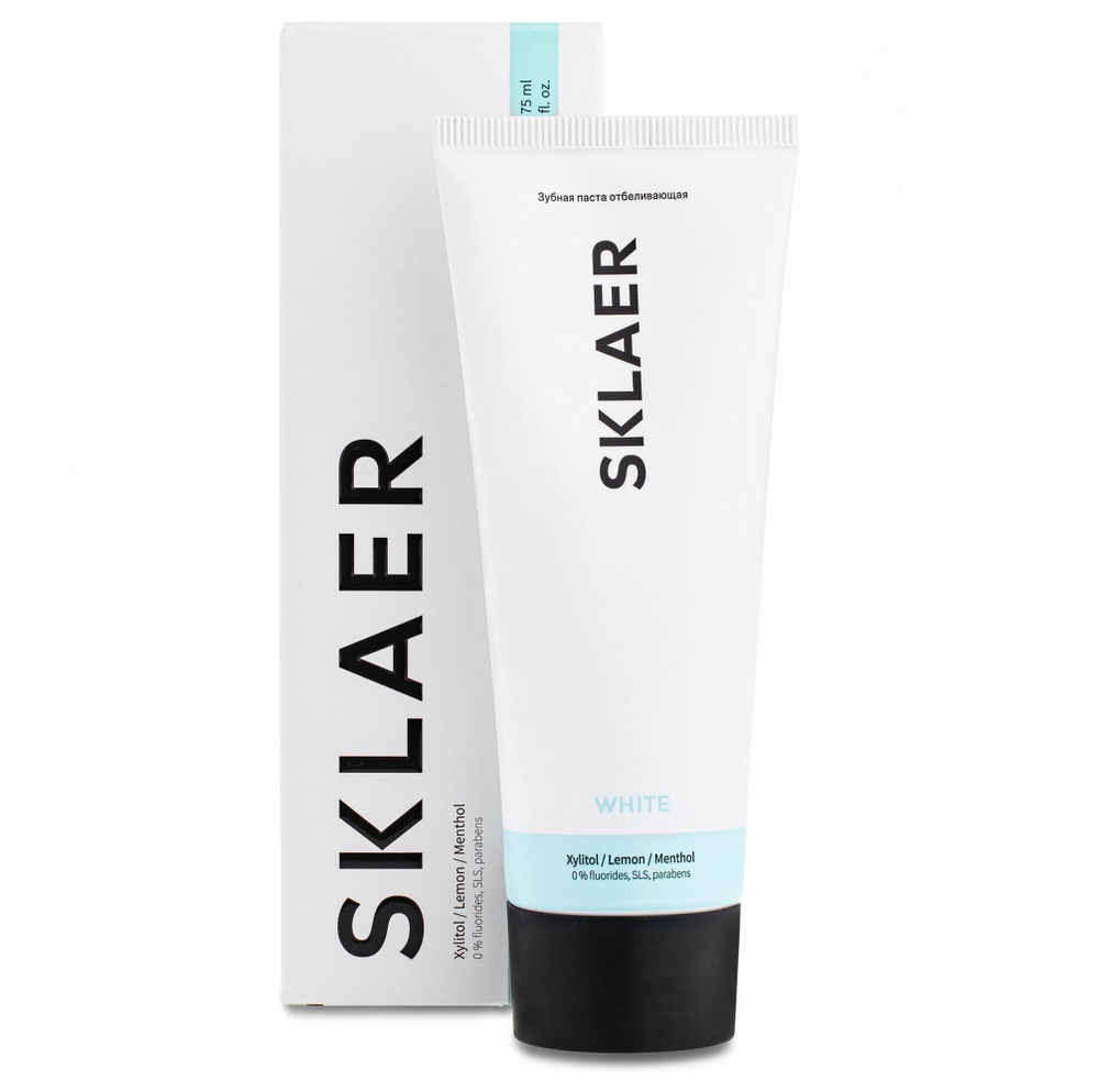 Sklaer Зубная паста отбеливающая White 75мл мятный вкус