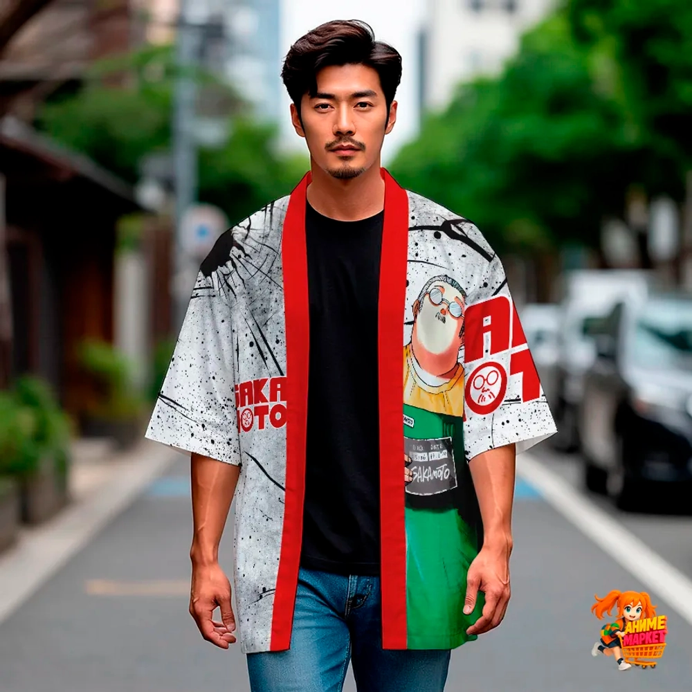 Рубашка хаори японская Дни Сакамото