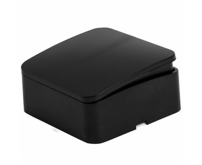 Выключатель открытой установки 2-клавишный , 250В, 10А, IP20, серия София, черный матовый, MSW10-20-05, STEKKER 49475