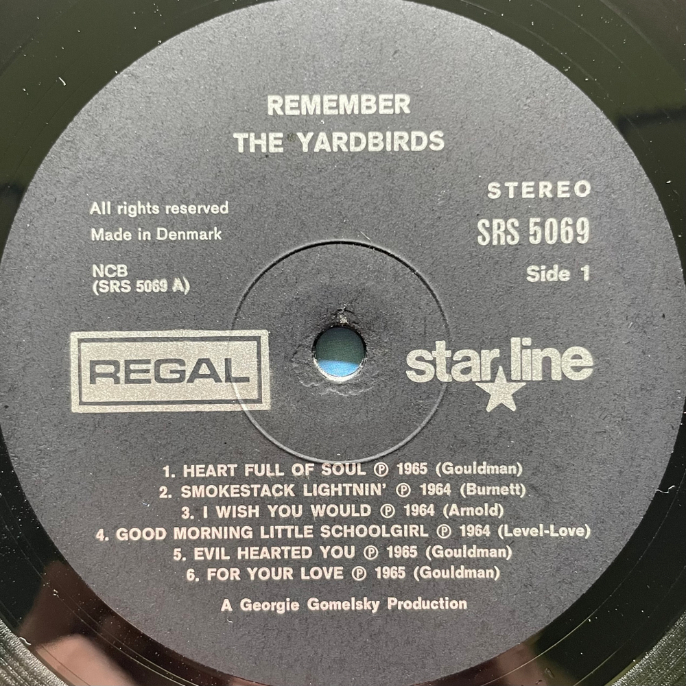 The Yardbirds ‎– Remember... The Yardbirds (Дания 1971г.)
