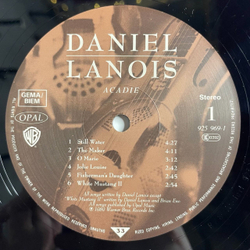 Винтажная виниловая пластинка LP Daniel Lanois Acadie (Germany 1989)