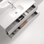 Тумба подвесная SANCOS Snob R 1195х390х500, c двумя ящиками оснащенными доводчиками, Bianco, арт.SNR120/39W