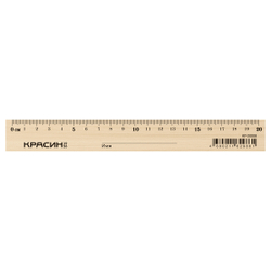 Линейка 20см Красин "Стандарт", дерево