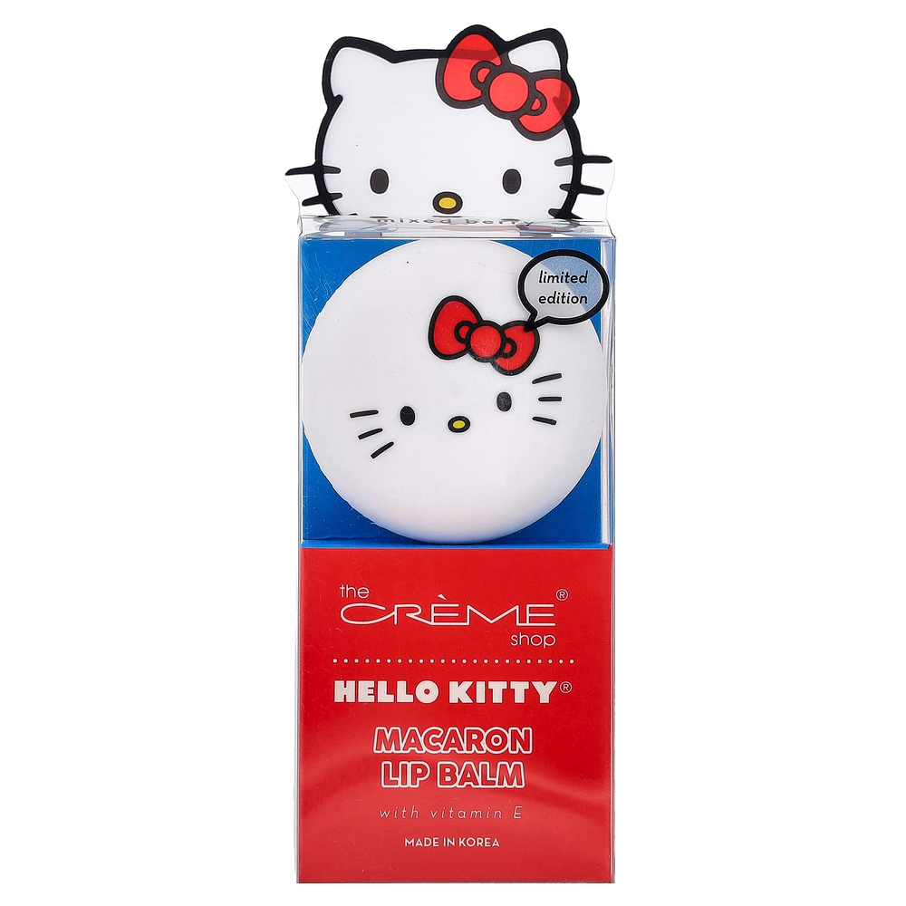 The Creme Shop, Hello Kitty®, бальзам для губ с макаронным вкусом, ягодное ассорти, 7,5 г (0,26 унции)