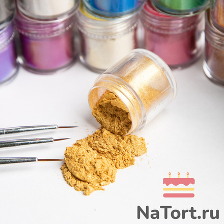 Краситель сухой перламутровый Bakerika «Золотая искра» 4 гр